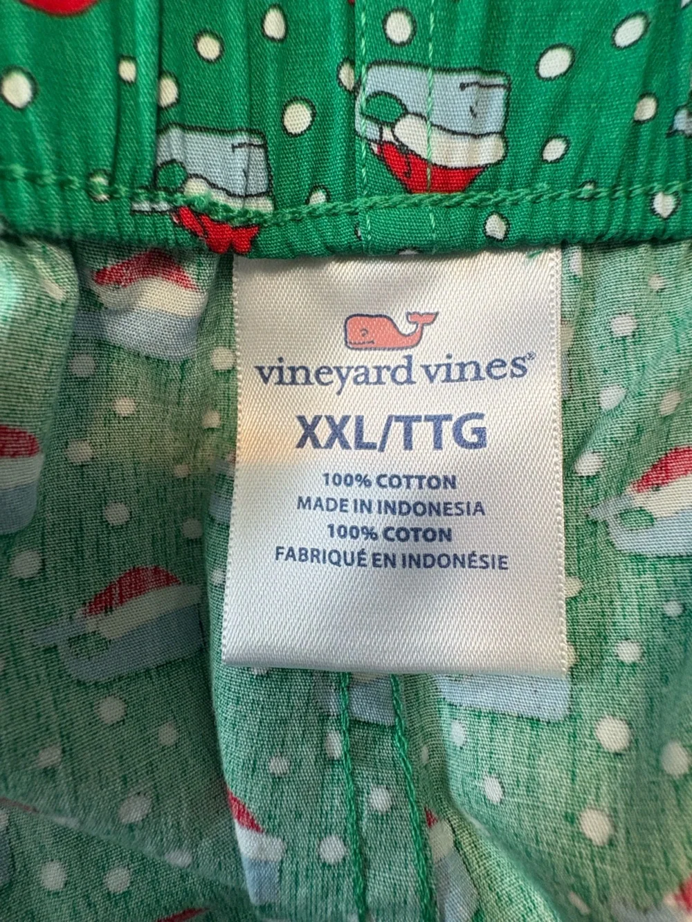 Vineyard Vines Green Holiday Printed Boxer Shorts